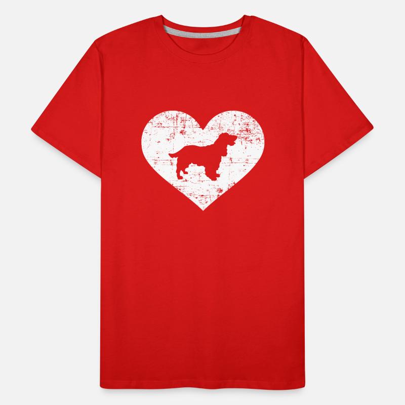 Cocker Spaniel Männer Premium Bio T-Shirt