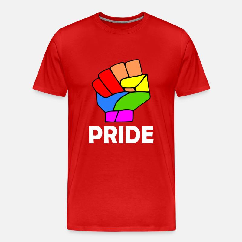 Pride - Männer Premium Bio T-Shirt - Rot