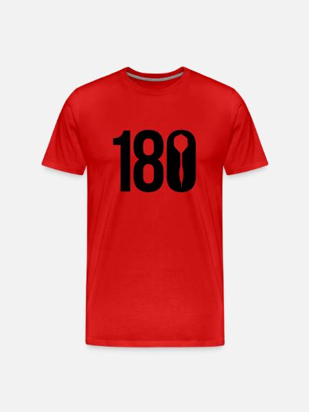 180 - Men's Premium Organic T-Shirt - red