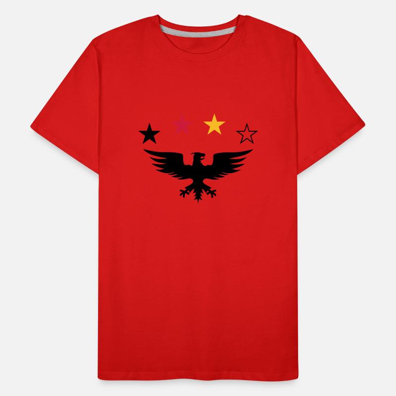 Adler vier Sterne Männer Premium Bio T-Shirt