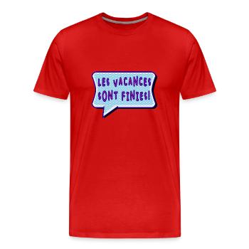 RENTREE. ALPHABET. VIVE LA RENTRÉE - T-shirt bio Premium Homme - rouge - Devant - Damien (186cm)