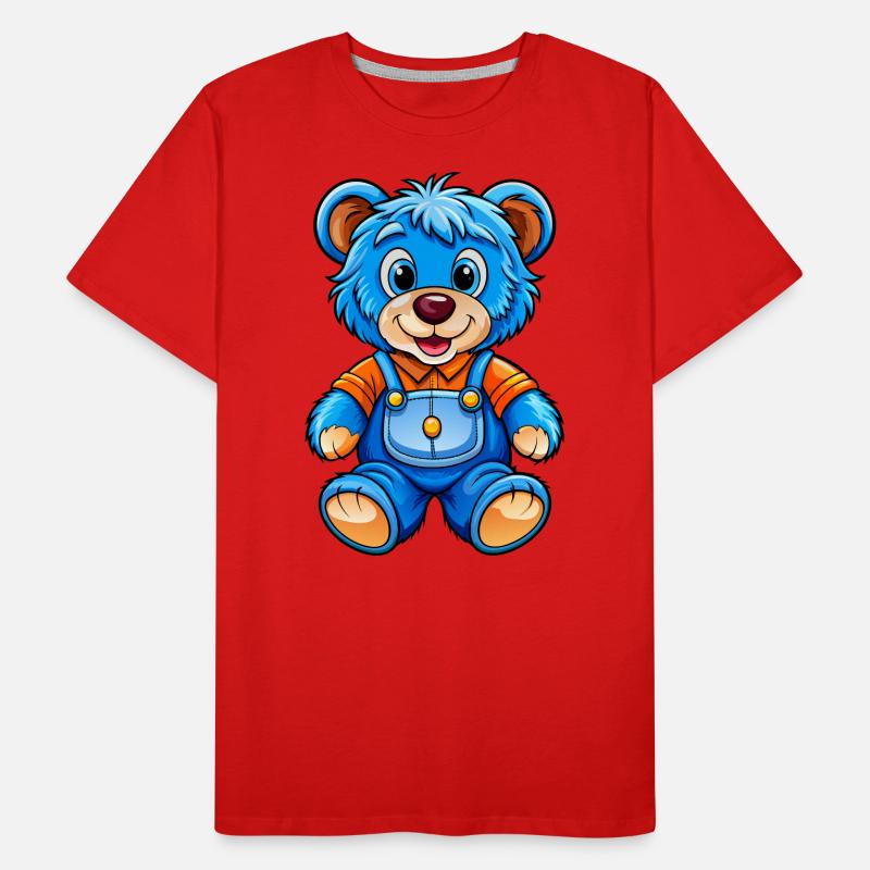 Blauer Teddy Männer Premium Bio T-Shirt