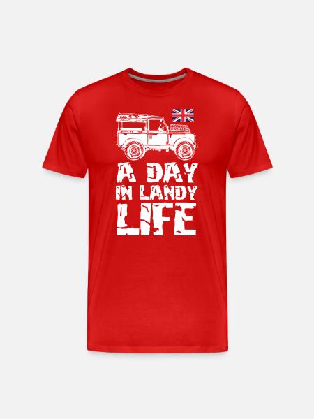 a day in landy life - Men's Premium Organic T-Shirt - red
