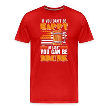 Beer drinkers booze drinking pub - Men's Premium Organic T-Shirt - red - Front - Damien (186cm)