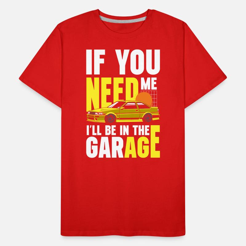 Tuning des voitures de course T-shirt bio Premium Homme