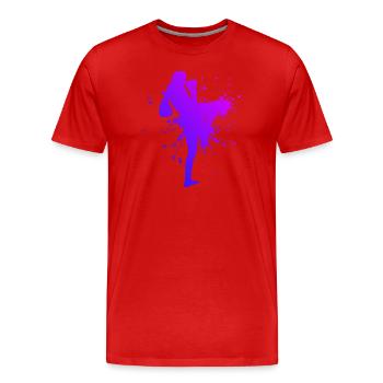 Thai Boxer Muay Thai Thai Boxing Thai Boxing - Men's Premium Organic T-Shirt - red - Front - Damien (186cm)