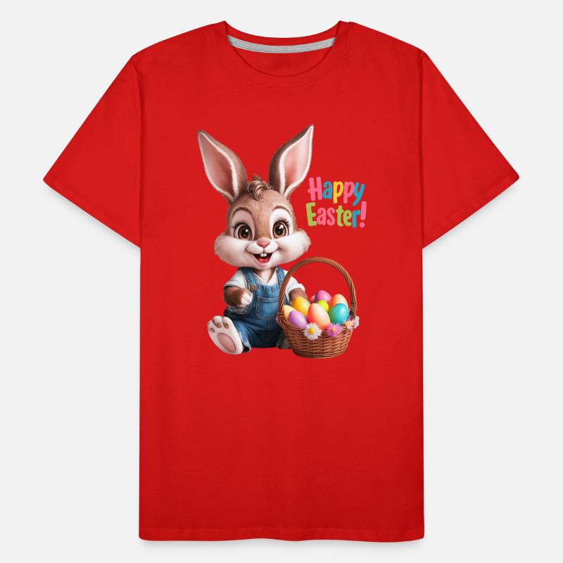 Easter Bunny, Easter Egg, Easter Bunny, Sweet, Easter Party Men's Premium Organic T-Shirt