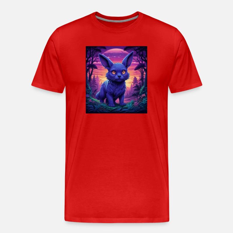 Märchenwald - Männer Premium Bio T-Shirt - Rot