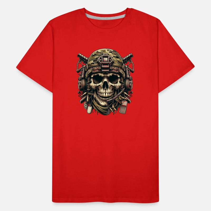 Kampferprobt: Kampfschädel Männer Premium Bio T-Shirt