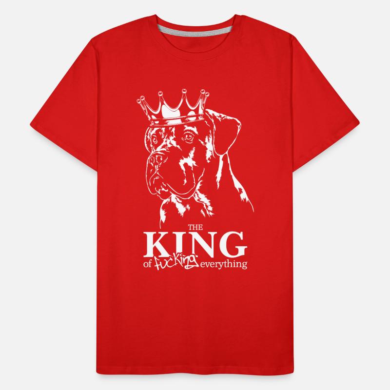 CANE CORSO King Hundespruch Hunde Hund Wilsigns Männer Premium Bio T-Shirt