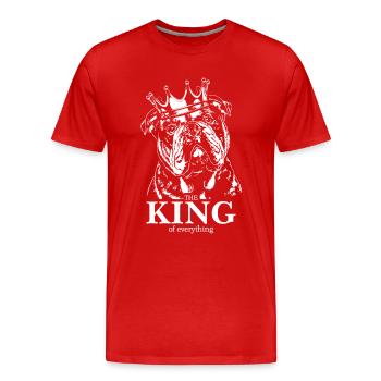 VIEUX DEUTSCH BULLDOG Roi de tout Wilsigns - T-shirt bio Premium Homme - rouge - Devant - Damien (186cm)