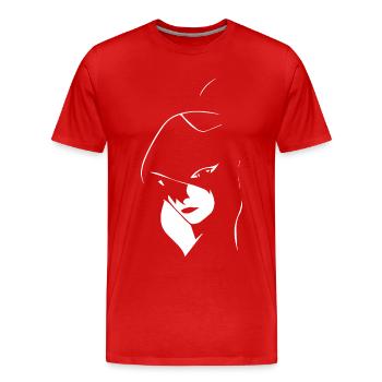Gothic Girl Dark Fairytale Goth Occult Women Batc - T-shirt bio Premium Homme - rouge - Devant - Damien (186cm)