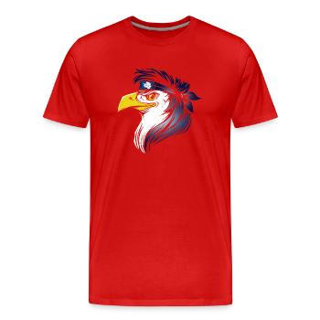 Antarctique - T-shirt bio Premium Homme - rouge - Devant - Damien (186cm)