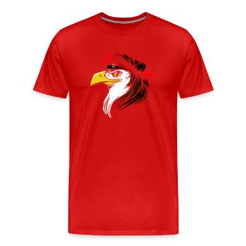 Angola - Männer Premium Bio T-Shirt - Rot - Vorne - Damien (186cm)