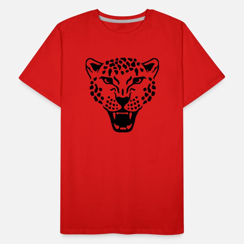Leopard T-shirt bio Premium Homme