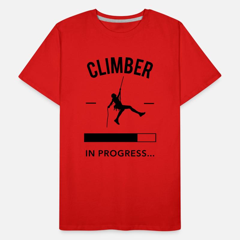 Climber in Progress T-shirt bio Premium Homme