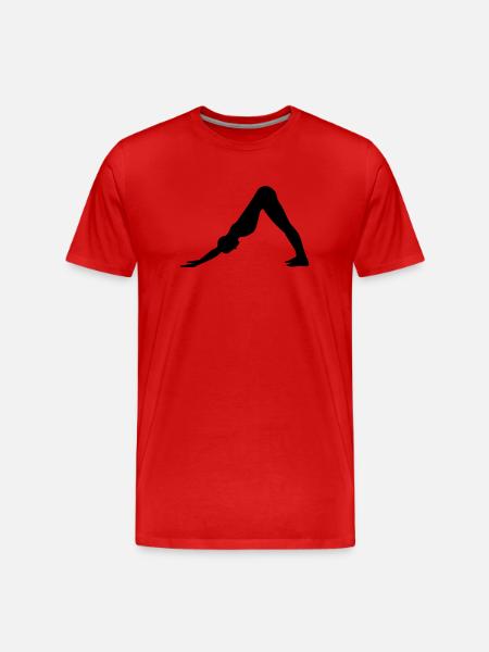 Pilates - Men's Premium Organic T-Shirt - red