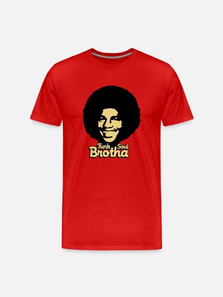 funksoulbrotha2 - Männer Premium Bio T-Shirt - Rot