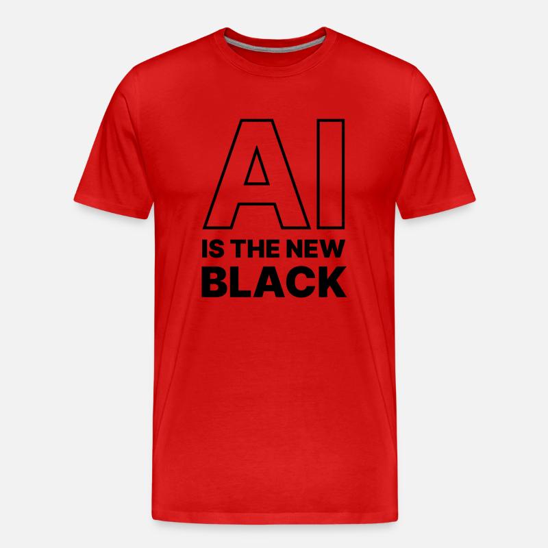 KÜNSTLICHE INTELLIGENZ - Männer Premium Bio T-Shirt - Rot