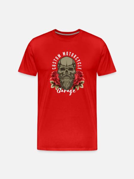 Motorcycle - Men's Premium Organic T-Shirt - red
