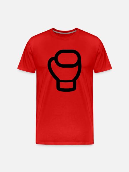gant de boxe - T-shirt bio Premium Homme - rouge