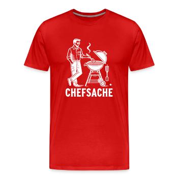 Grillen - Männer Premium Bio T-Shirt - Rot - Vorne - Damien (186cm)