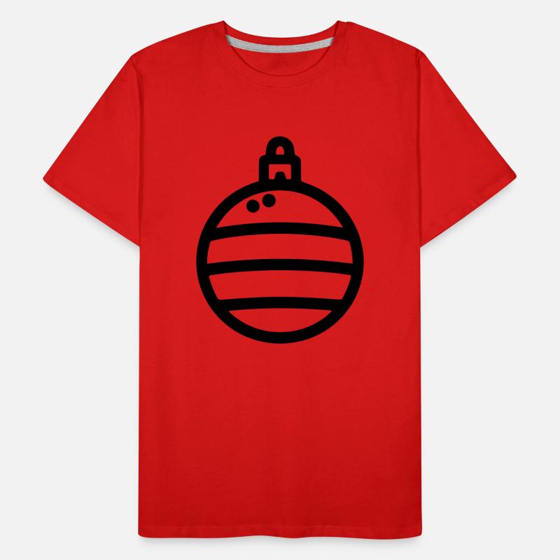 Weihnachtskugel Männer Premium Bio T-Shirt