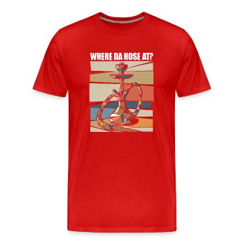 Shisha lifestyle for real fans - Men's Premium Organic T-Shirt - red - Front - Damien (186cm)