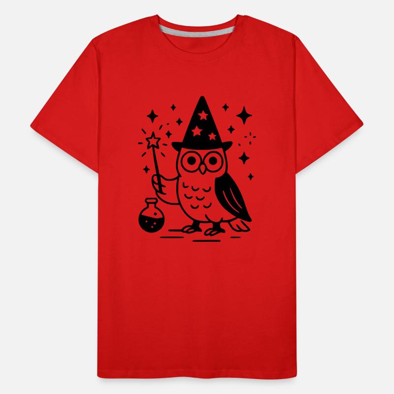 Der Eulenzauberer Männer Premium Bio T-Shirt