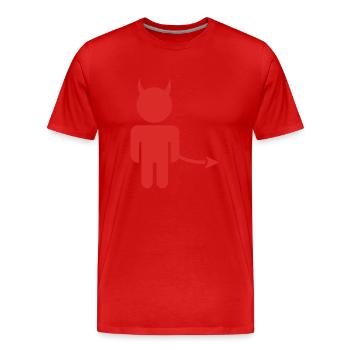 little_devil - T-shirt bio Premium Homme - rouge - Devant - Damien (186cm)