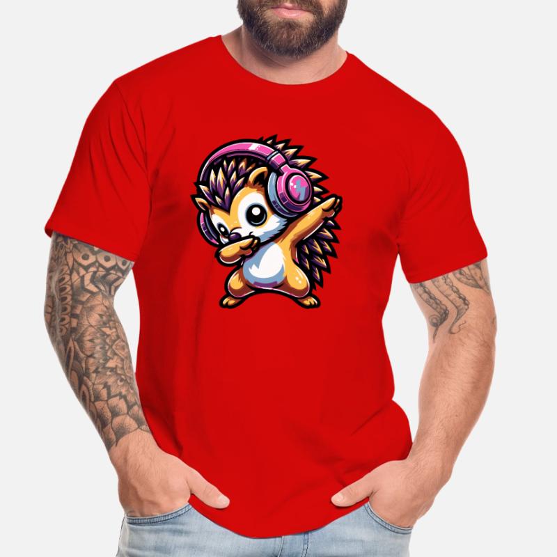 Dabbing Hedgehog Men's Premium Organic T-Shirt