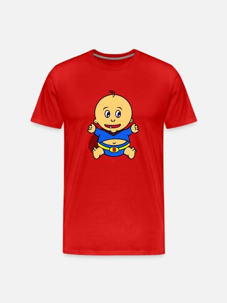 super baby - Men's Premium Organic T-Shirt - red