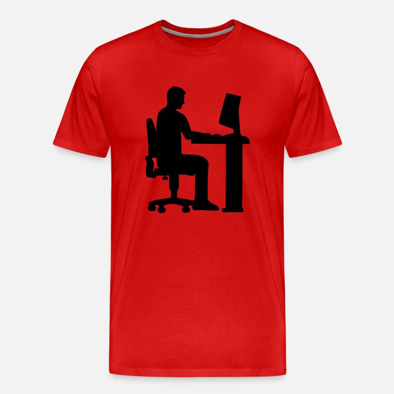 Programmeur - T-shirt bio Premium Homme - rouge