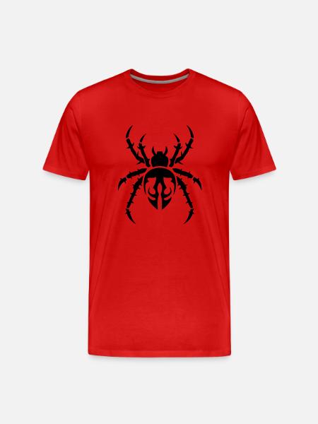 tribal spider spider spinner 402 - Men's Premium Organic T-Shirt - red