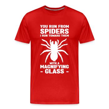 Insekten - Männer Premium Bio T-Shirt - Rot - Vorne - Damien (186cm)