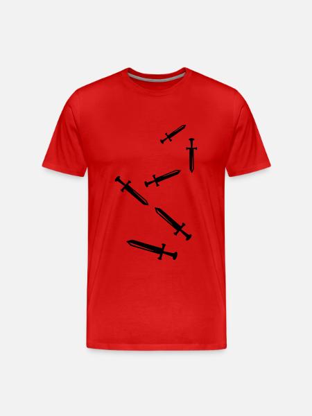 Sword Icon Icon - Men's Premium Organic T-Shirt - red