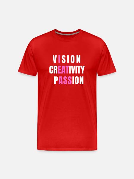 Funny printed tops - Männer Premium Bio T-Shirt - Rot