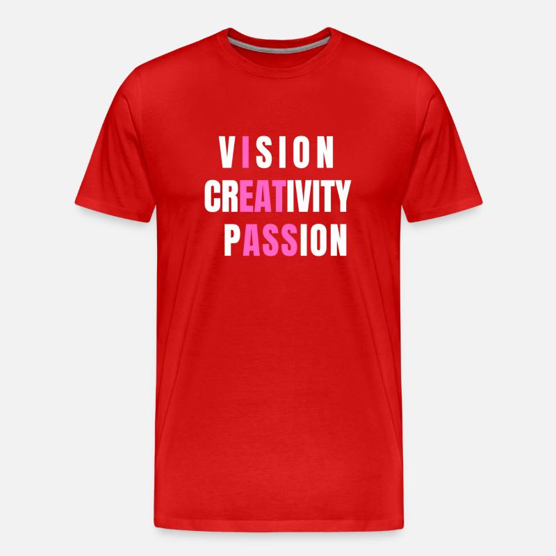 Funny printed tops - Männer Premium Bio T-Shirt - Rot