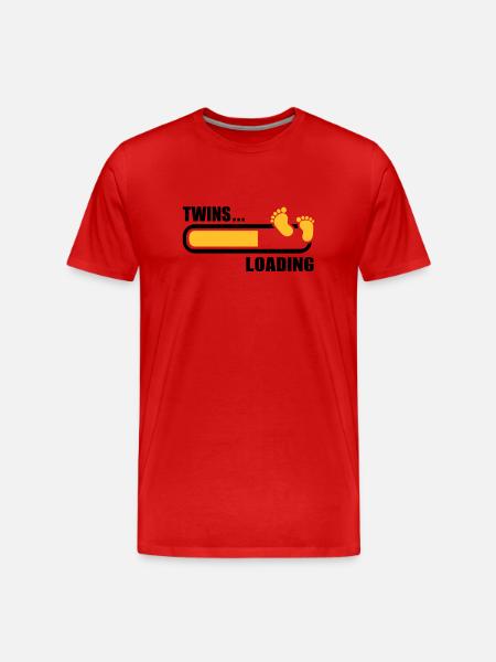 Twins - Men's Premium Organic T-Shirt - red