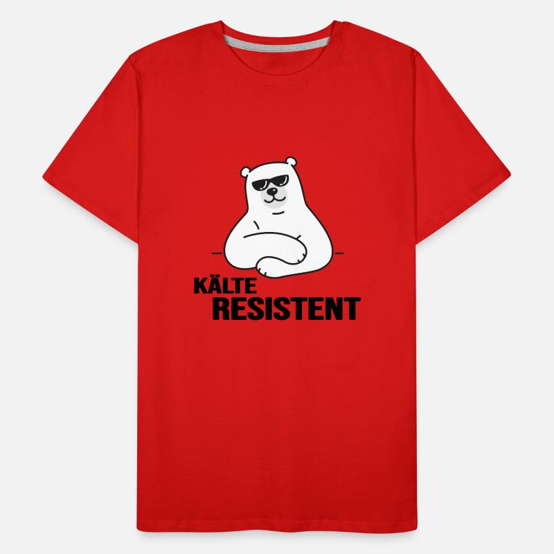 Eisbader winterschwimmen im Eisbad kälteresistent Männer Premium Bio T-Shirt