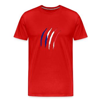 frankreich france - Männer Premium Bio T-Shirt - Rot - Vorne - Damien (186cm)
