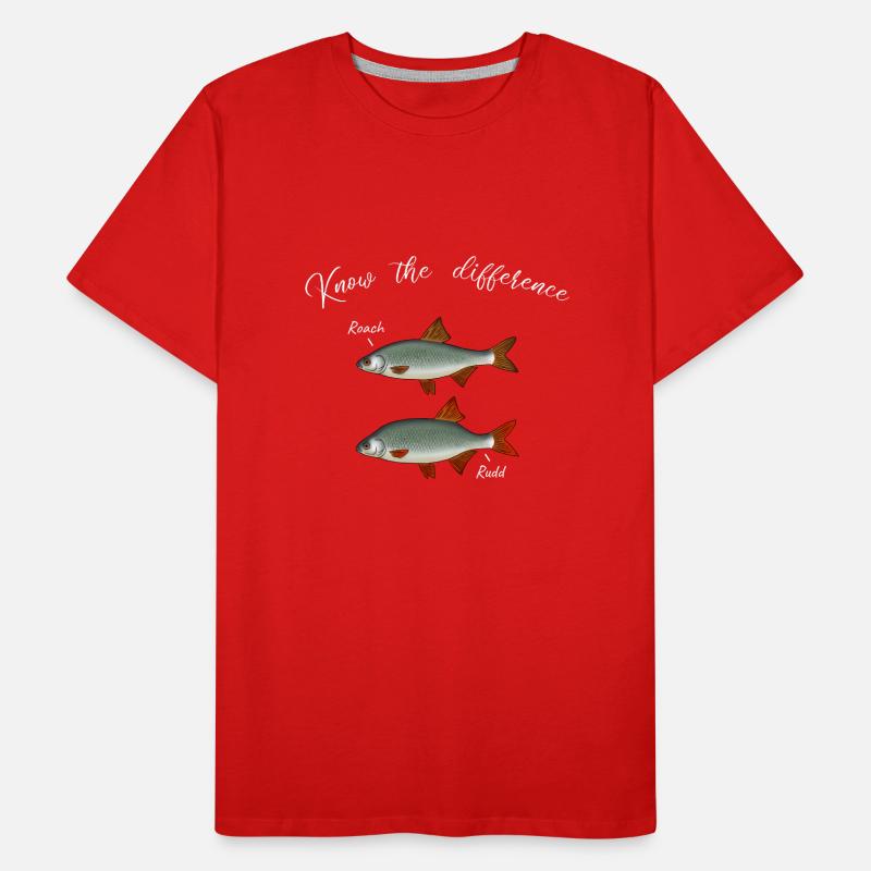 Roach Red Feather Différence Pêche T-shirt bio Premium Homme