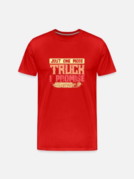 Trucker Cool Saying - Men's Premium Organic T-Shirt - red