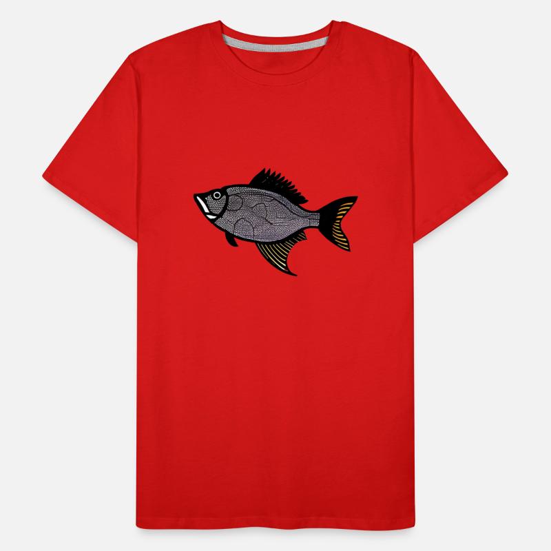 Red Drummer Fish (sébaste) T-shirt bio Premium Homme