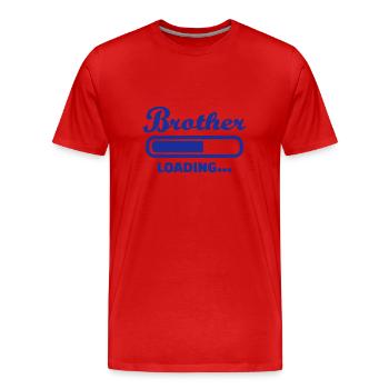 Brother - Men's Premium Organic T-Shirt - red - Front - Damien (186cm)