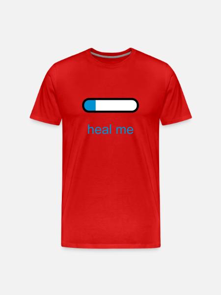 Heal Me - Men's Premium Organic T-Shirt - red
