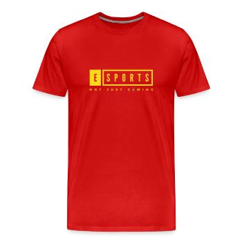 esports gaming - Männer Premium Bio T-Shirt - Rot - Vorne - Damien (186cm)