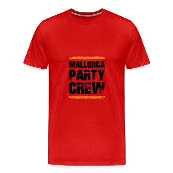Mallorca Party Crew - T-shirt bio Premium Homme - rouge - Devant - Damien (186cm)