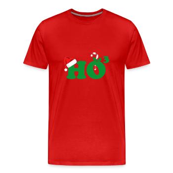 HOHOHO Christmas HO Hoch 3 christmas contest - Men's Premium Organic T-Shirt - red - Front - Damien (186cm)