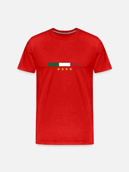 Italie / Italia - Männer Premium Bio T-Shirt - Rot